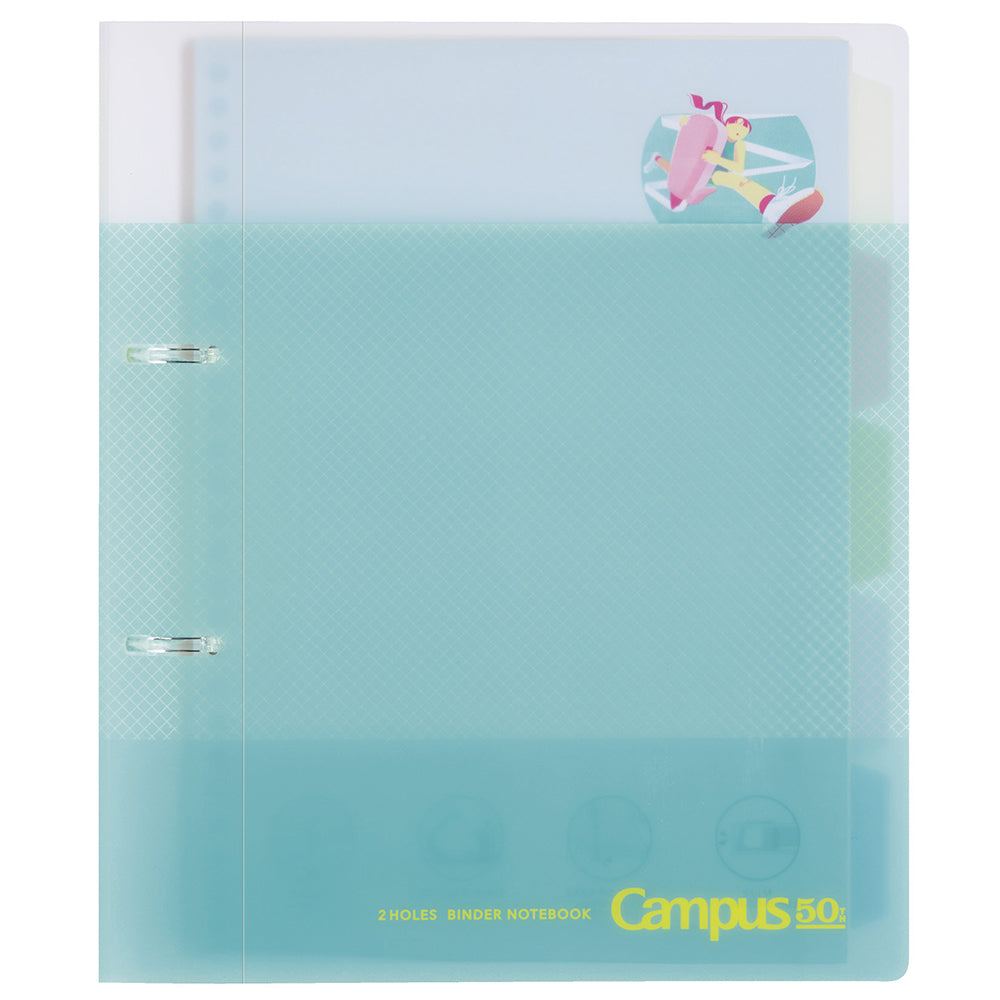 KOKUYO Campus 50th 2-Hole Binder Notebook B5 100s Light Blue