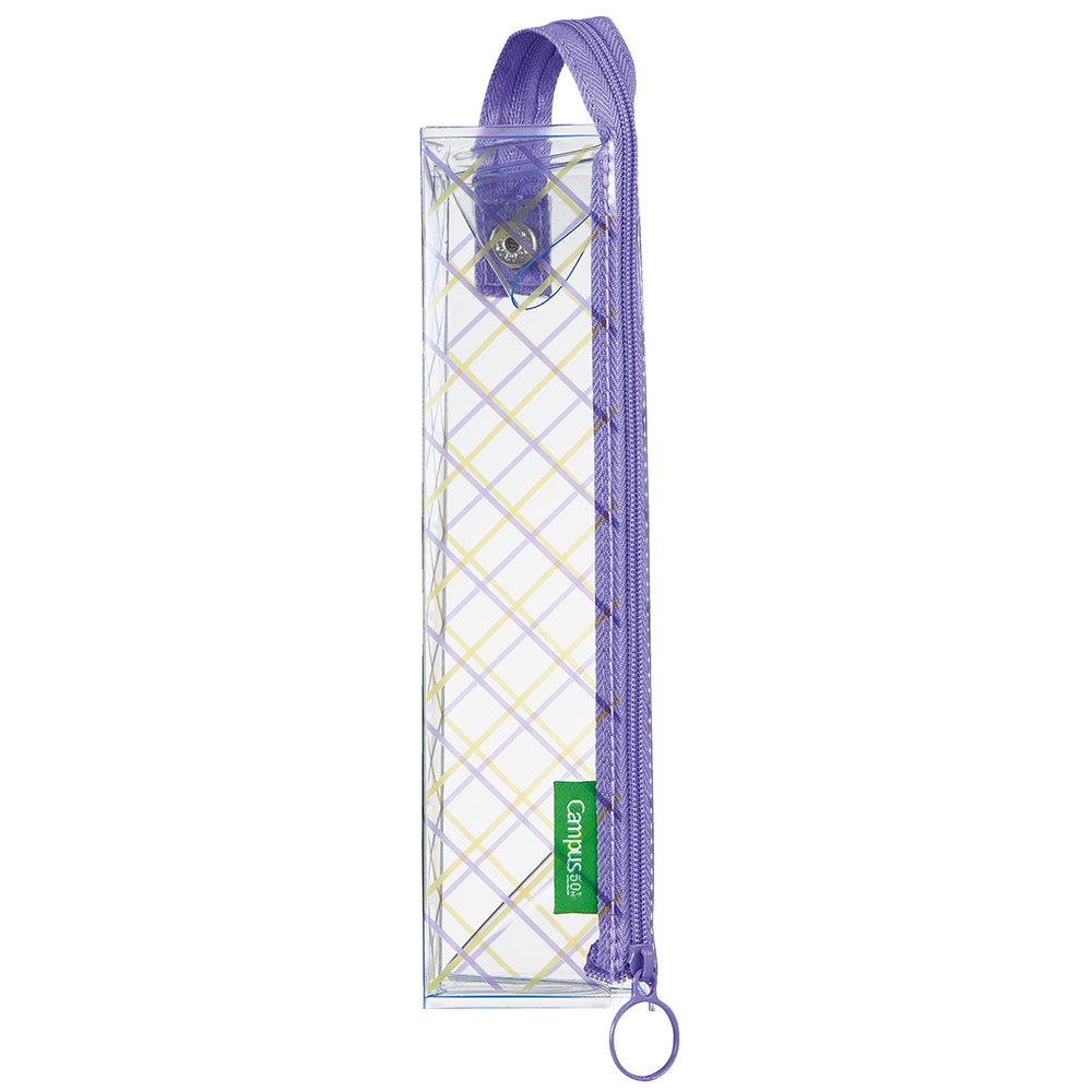 KOKUYO Campus 50th Transparent Pen Case Yellow x Purple