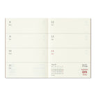 TRAVELERS Notebook 2025 Passport Size Second Half Weekly
