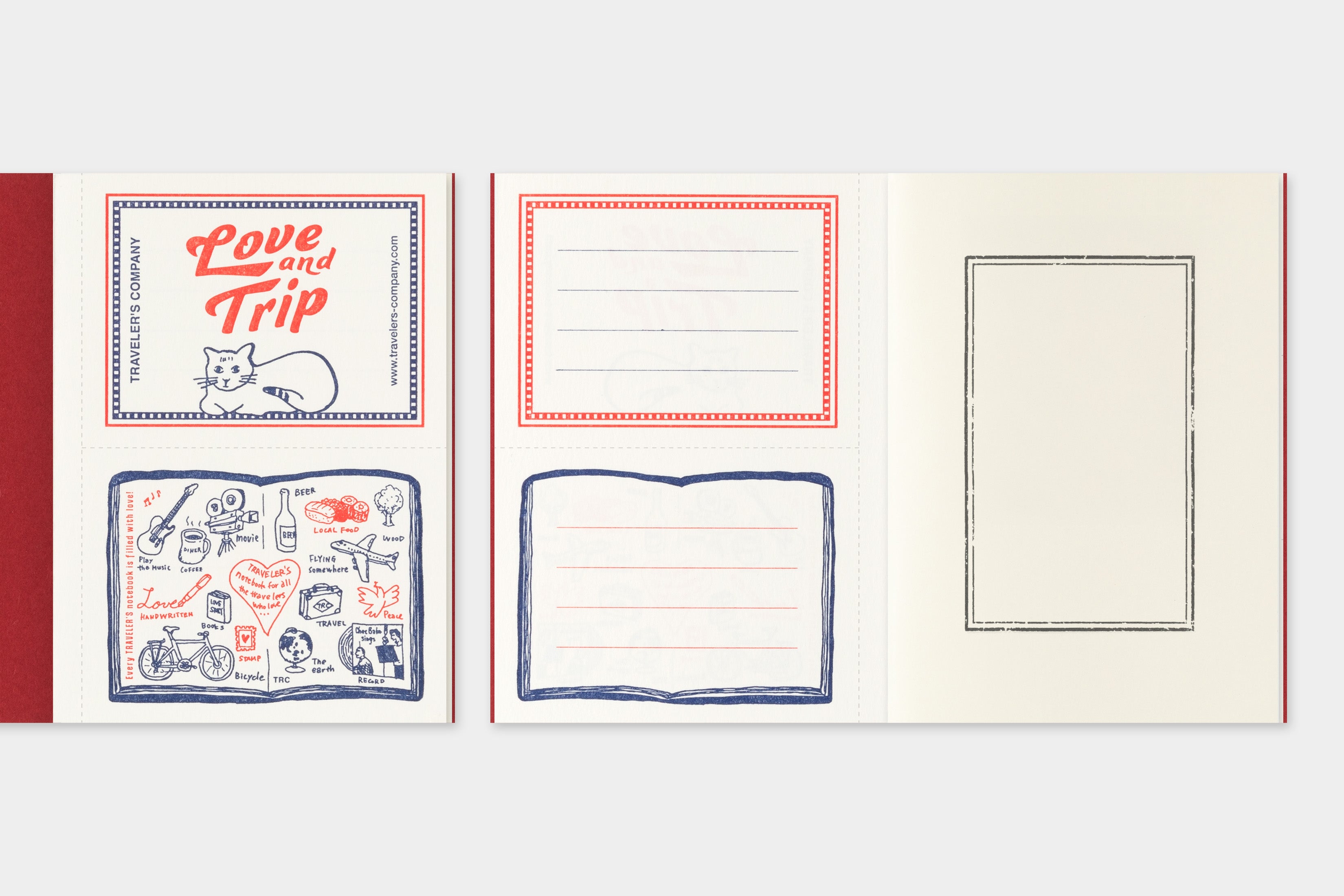 TRAVELERS Notebook Love And Trip Passport Size Refill [PRE-ORDER]