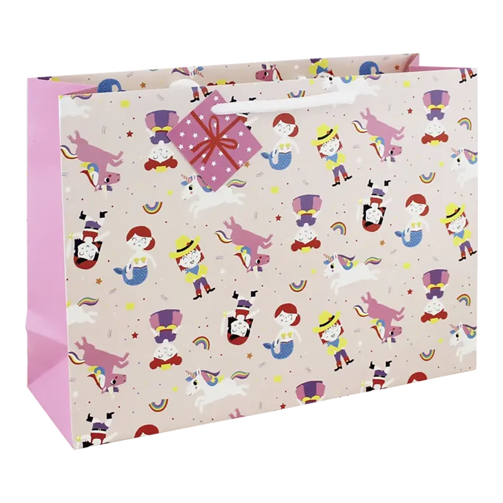 CLAIREFONTAINE Gift Bag Shopping 37.3x11.8x27.5cm Heros de mon enfance Girls