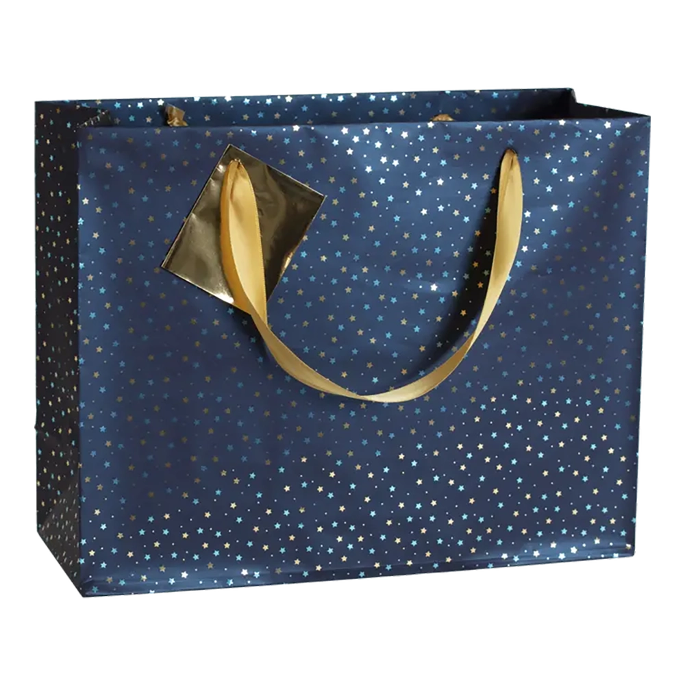 CLAIREFONTAINE Gift Bag Shopping 37.3x11.8x27.5cm Nuit Bleutee