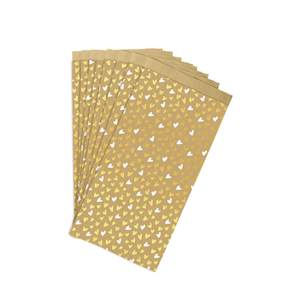 CLAIREFONTAINE Kraft Pockets 16x30+5cm Heart 50s