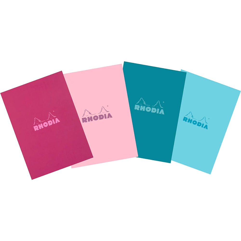 RHODIA Colors Head Stapled Pad No.11 A7 7.4x10.5cm 5x5 Sq Assorted (Random)