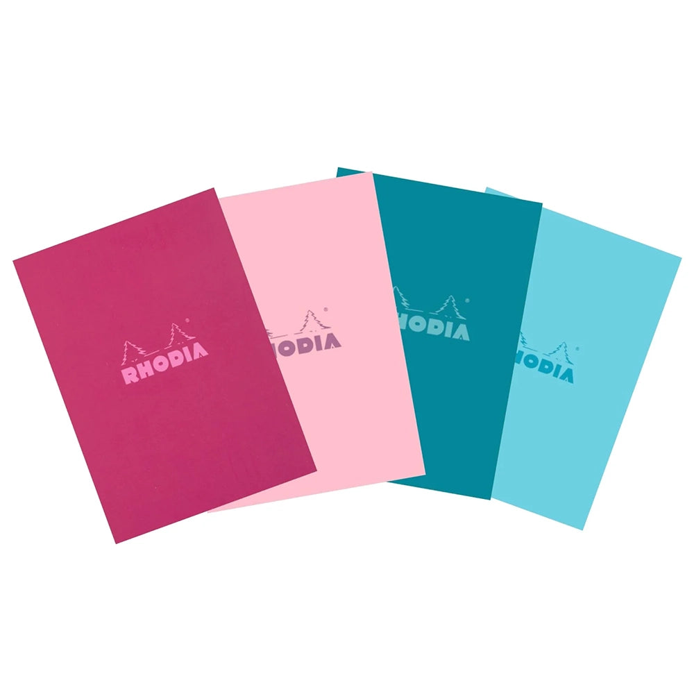 RHODIA Colors Head Stapled Pad No.13 A6 10.5x14.8cm 5x5 Sq Assorted (Random)