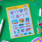 QUIRKYQING Transparent Sticker Work Out