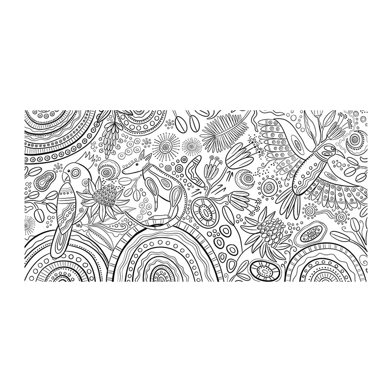 Jagun: A First Nations Colouring Book by Holly Sanders