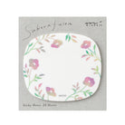 MIDORI Sticky Notes Transparency Flower Pink