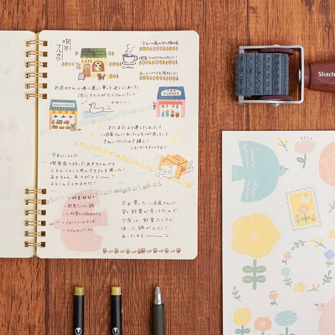 SHACHIHATA Nototo Join Stamp Daily Log