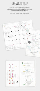 FLAGG Roll Masking Label Square Type Number