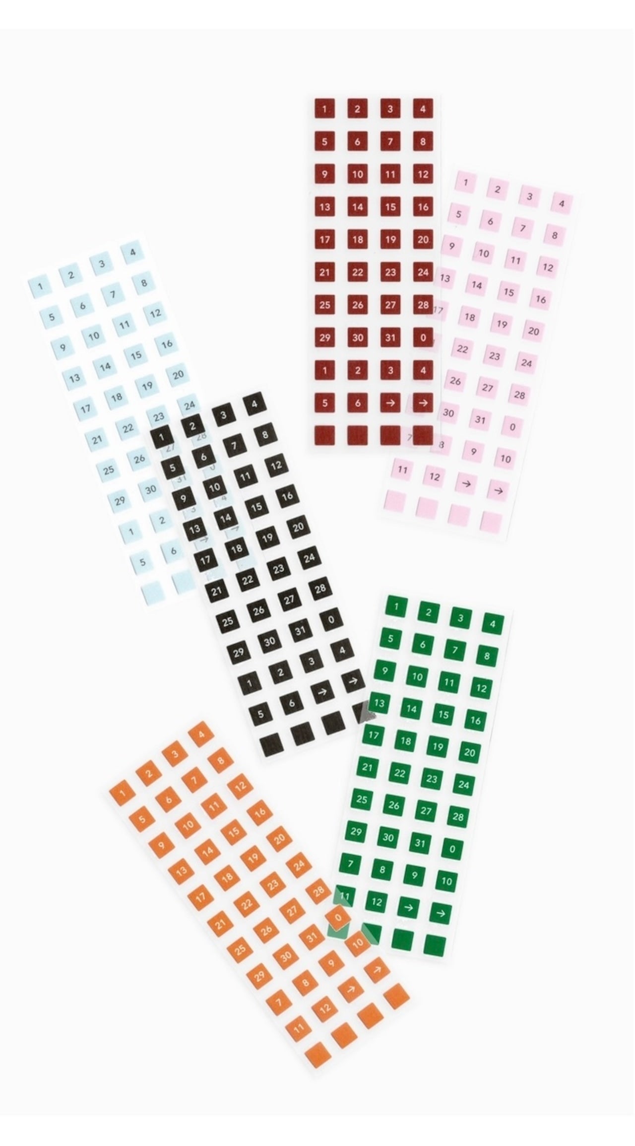 FLAGG Roll Masking Label Square Type Number