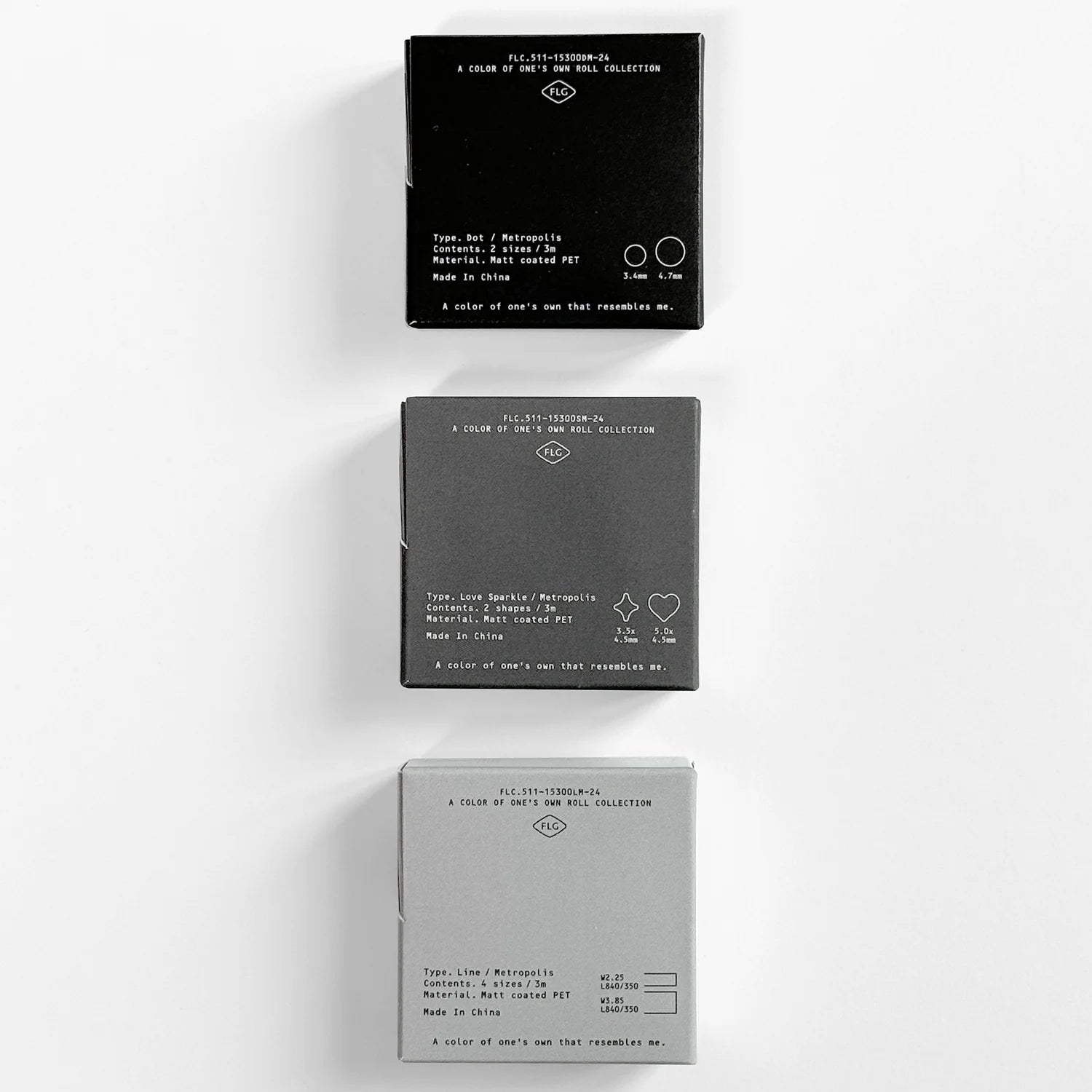 FLAGG A Color of One's Own Roll Collection Metropolis Love Sparkle