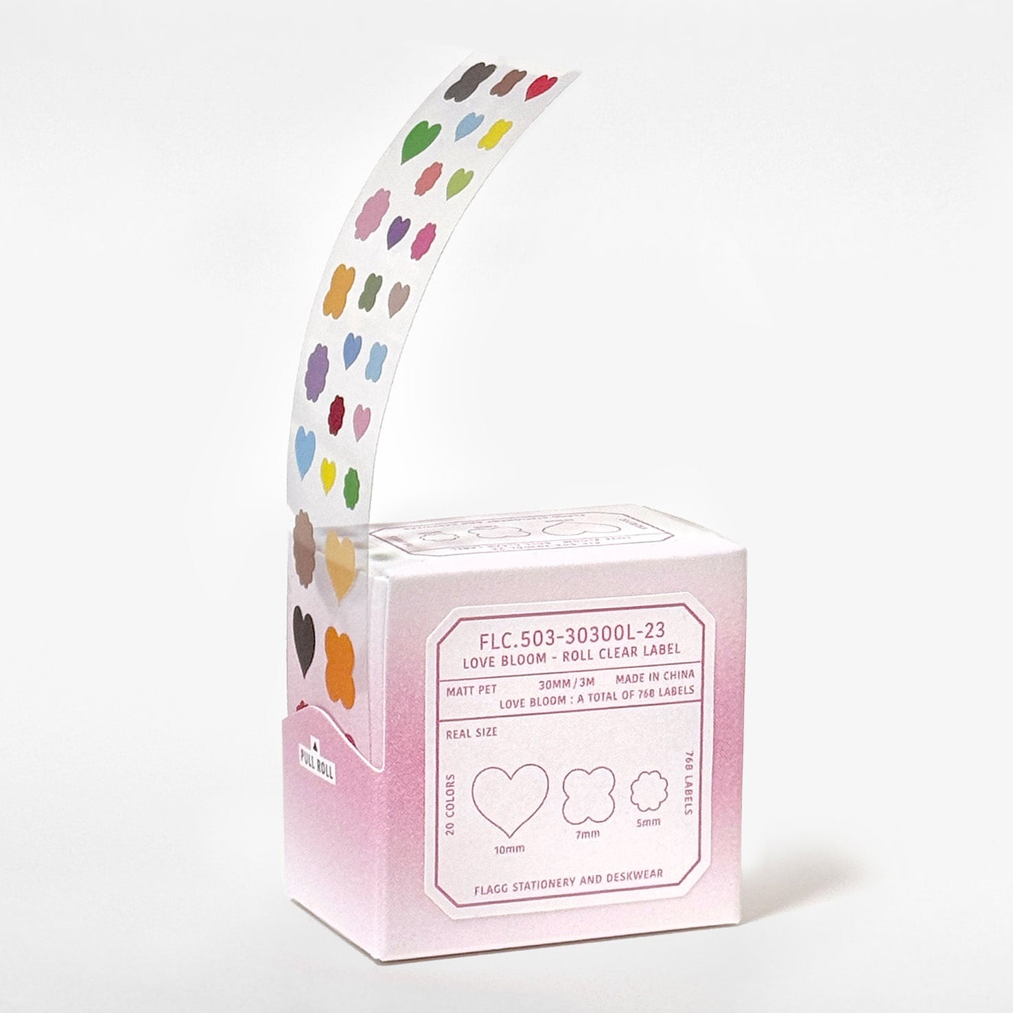 FLAGG Roll Clear Label Love Bloom