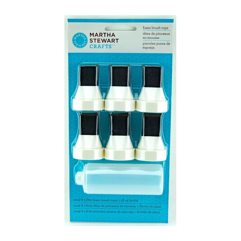 MARTHA STEWART CRAFTS Foam Brush Tops Set 7 Pcs