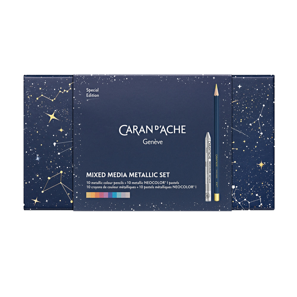 CARAN D'ACHE Cosmic Blue SE 2024 Mixed Media Set
