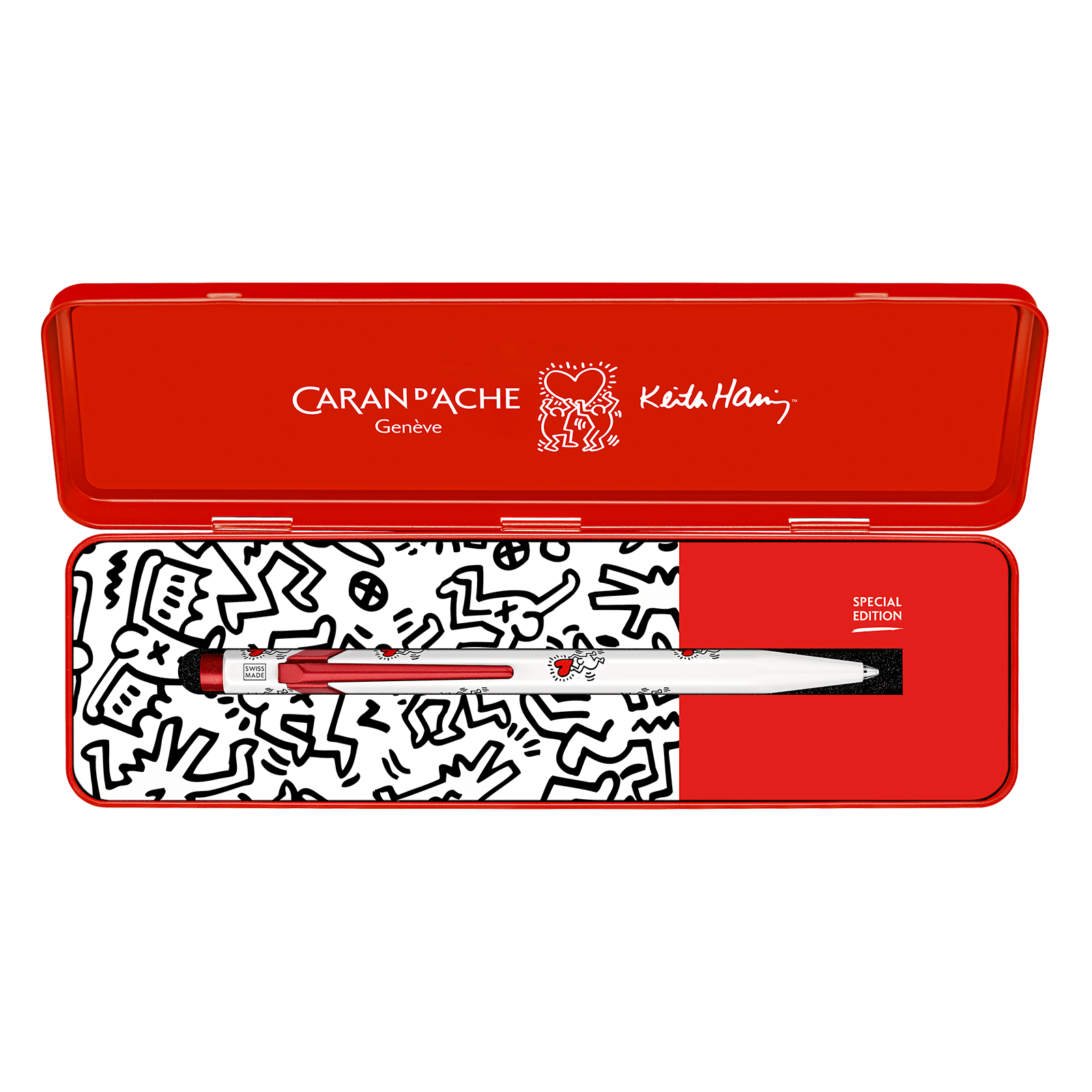CARAN D'ACHE 849 Ball Pen x Keith Haring White
