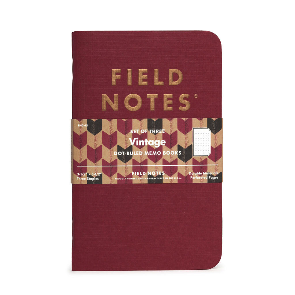 FIELD NOTES QE Vintage 3-Pack