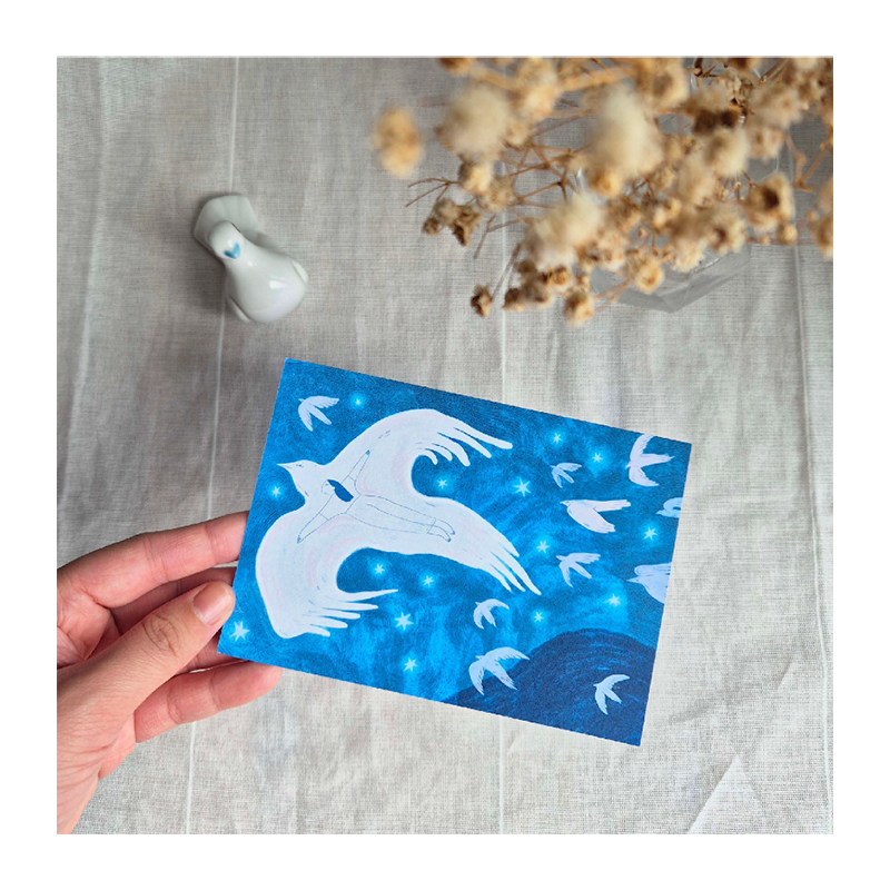 KE AI DE KE I Am Free Postcard