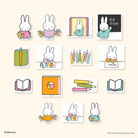 MIFFY x 70th Stickers Pack Classroom Chronicles