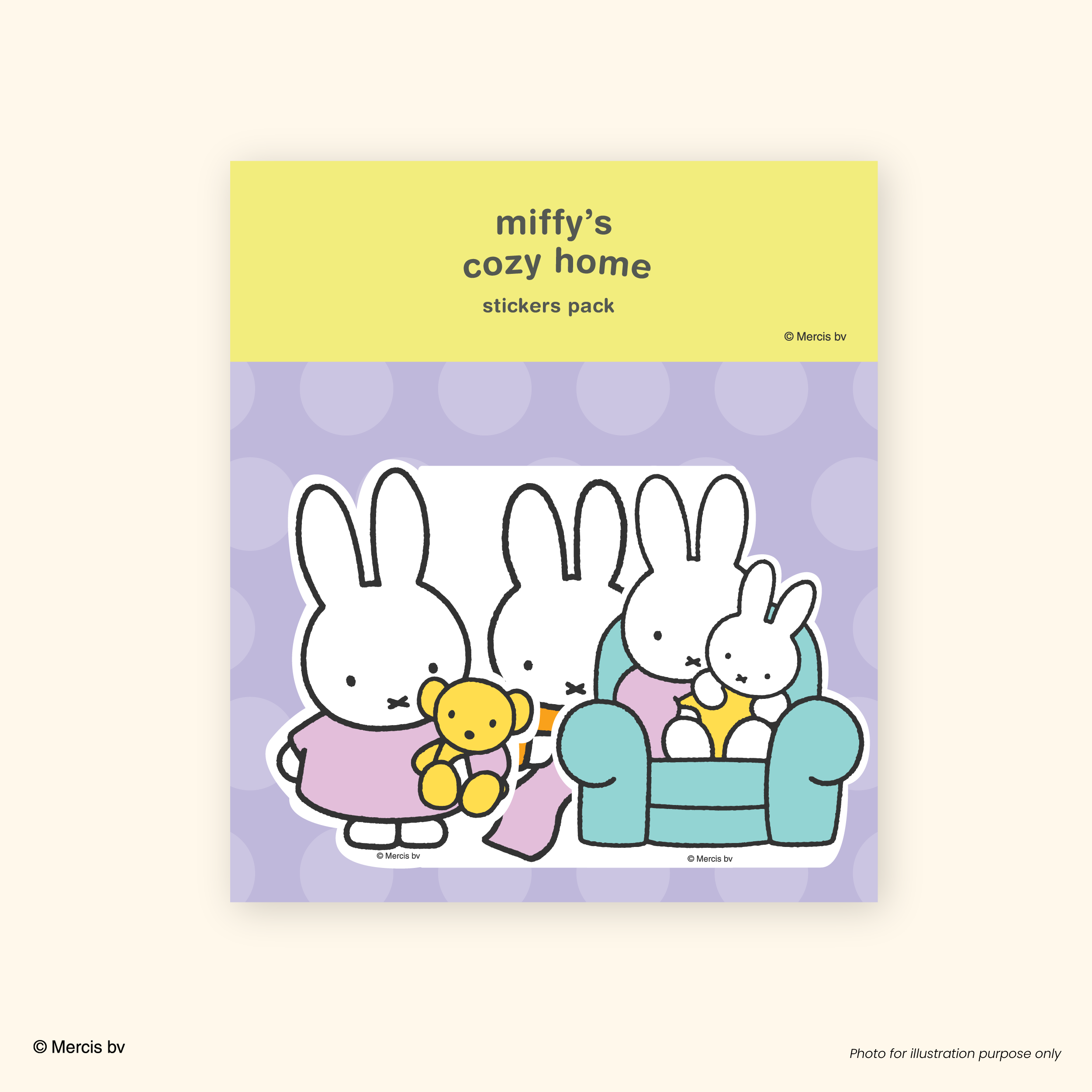 MIFFY x 70th Stickers Pack Cozy Home