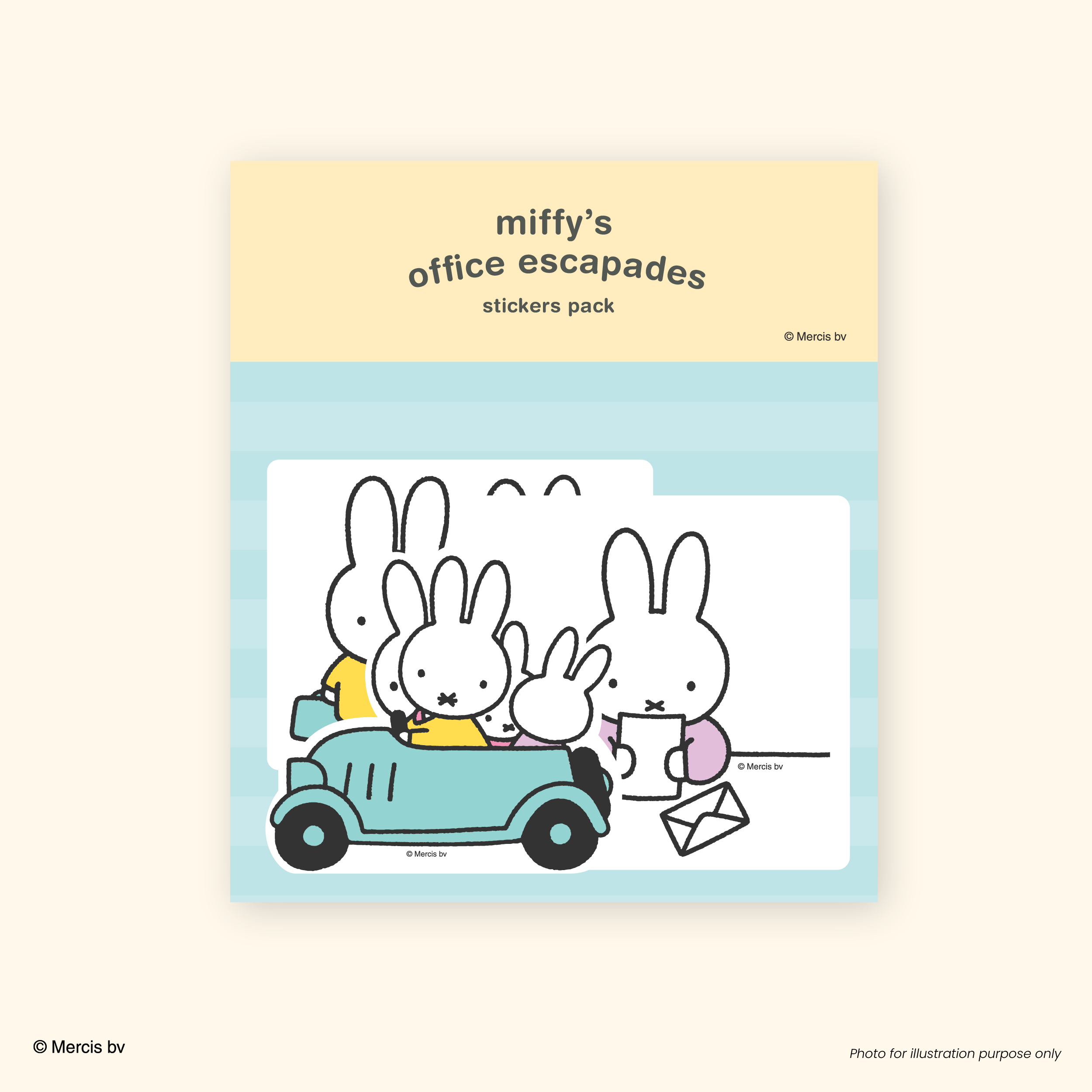 MIFFY x 70th Stickers Pack Office Escapades