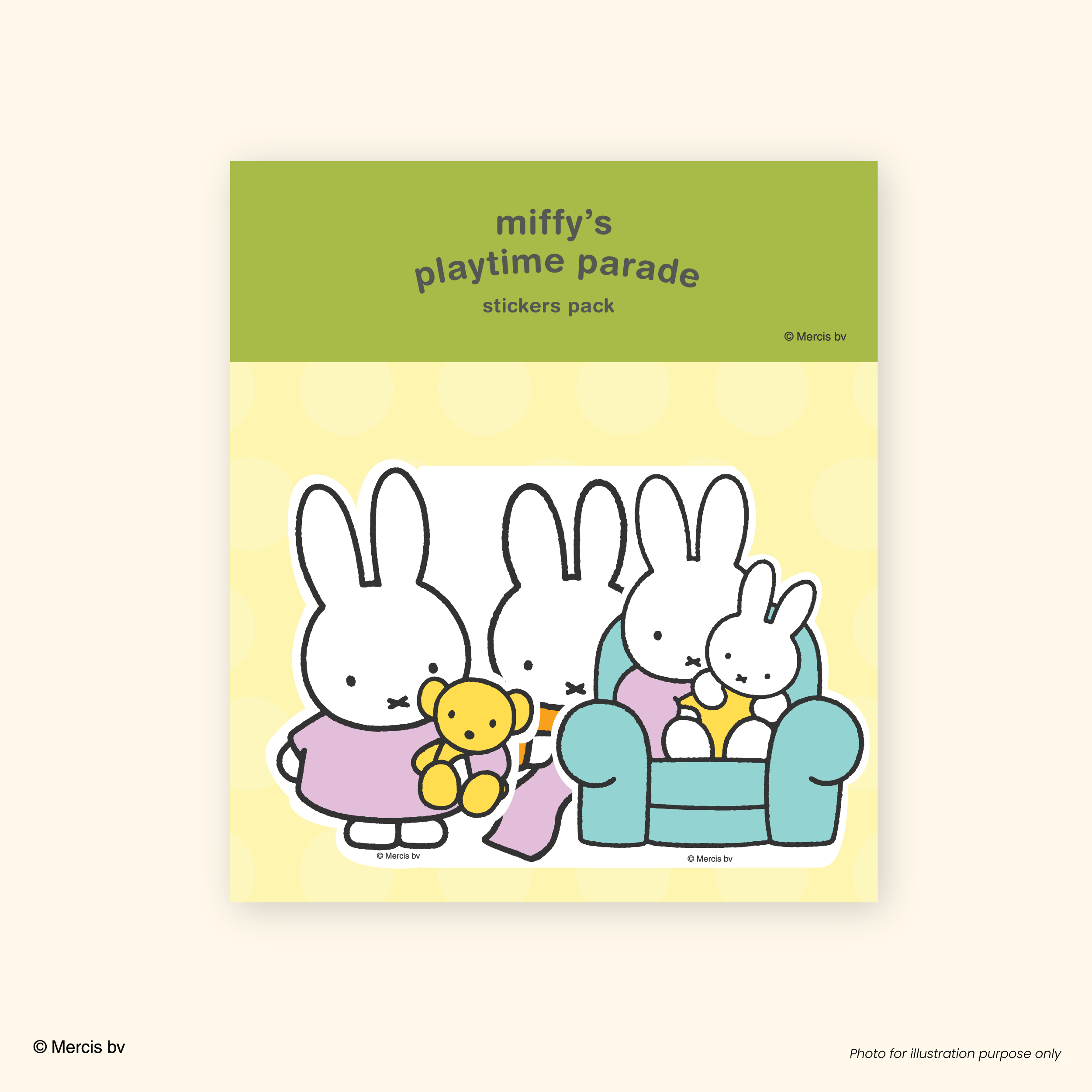 MIFFY x 70th Stickers Pack Playtime Parade