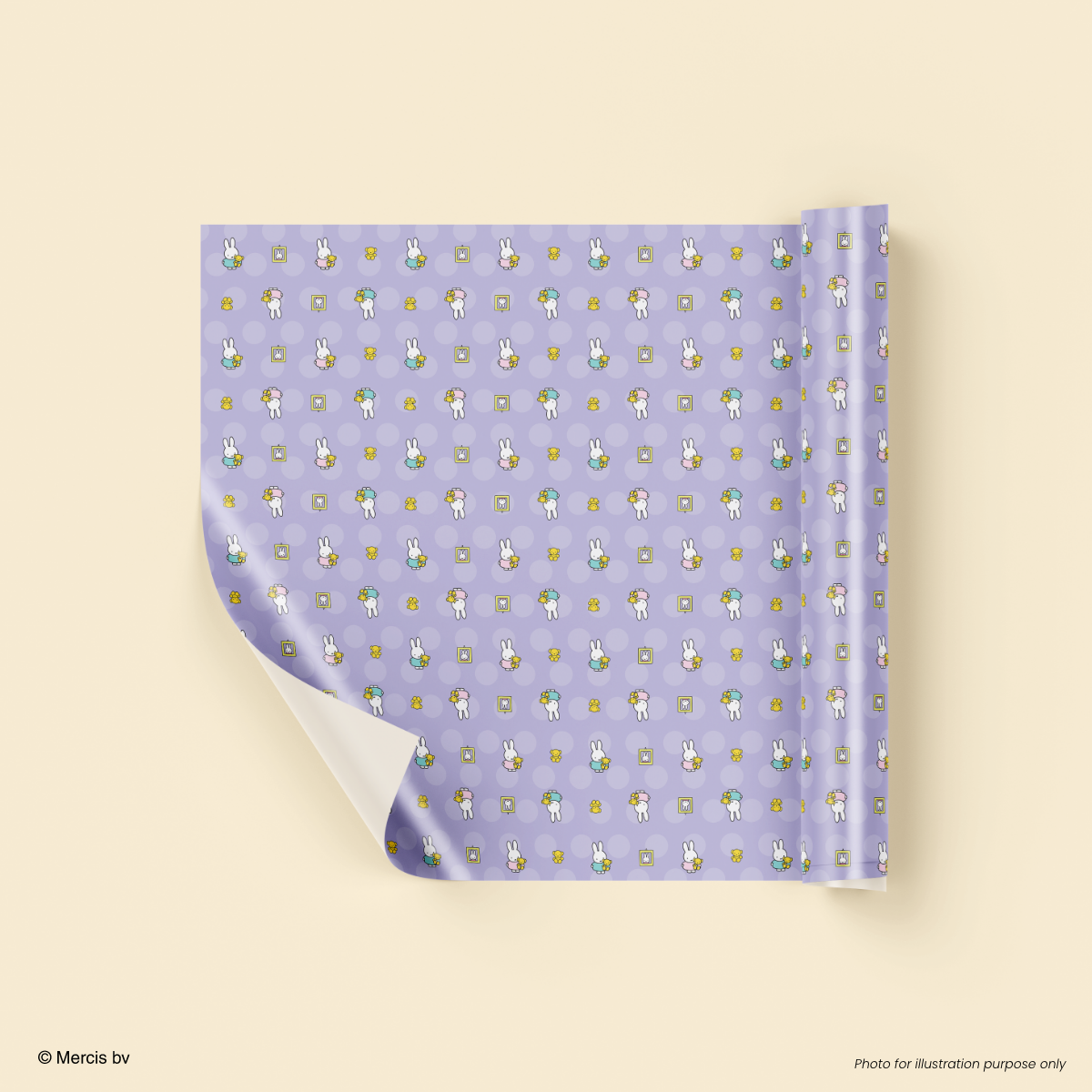 MIFFY x 70th Gift Wrapper 50cm x 70cm Purple