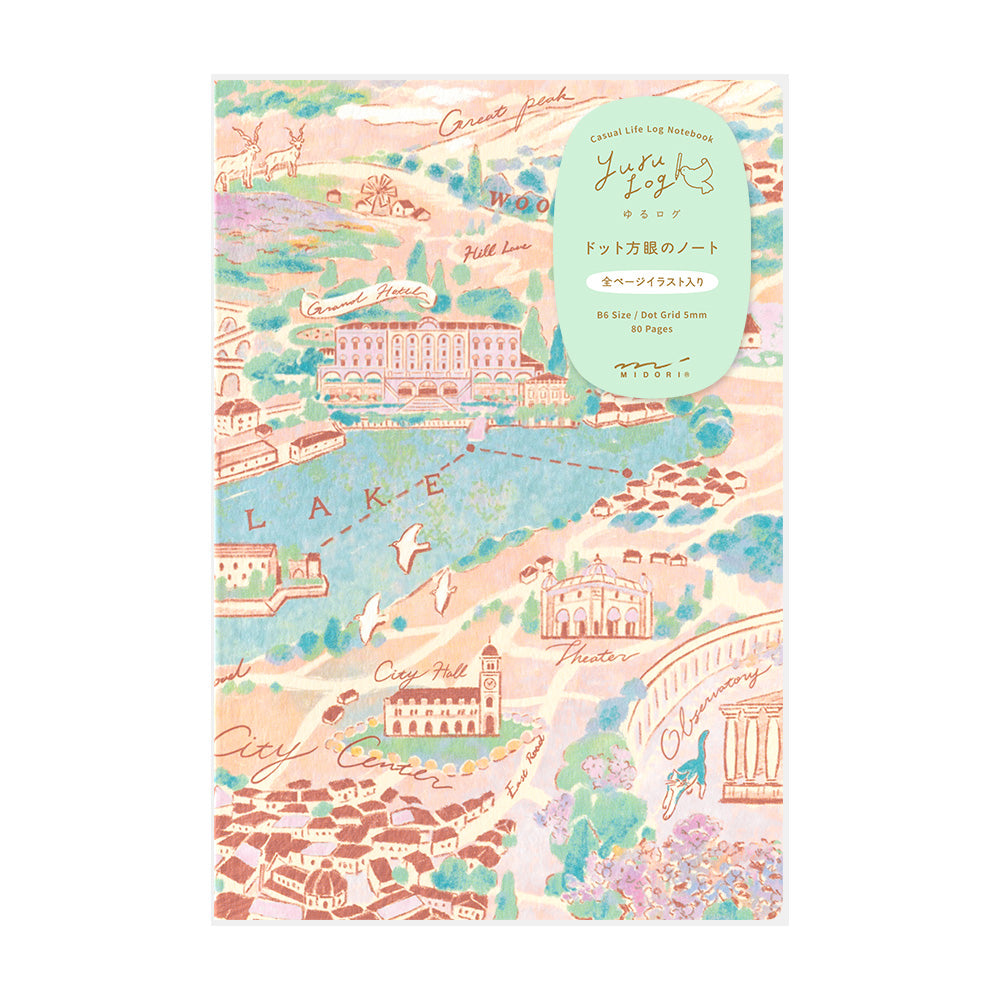 MIDORI Yuru Log Notebook B6 Travel & Hotel