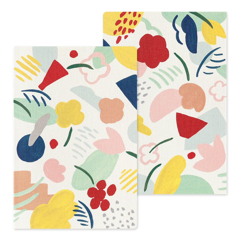 MIDORI Yuru Log Notebook B6 Motif Textile