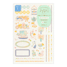 MIDORI Yuru Log Sticker 2-Sheets Travel & Hotel