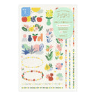 MIDORI Yuru Log Sticker 2-Sheets Motif Textile