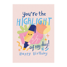 JIPPURI Card Birthday You're The Highlight Of My Day! Happy Birthday