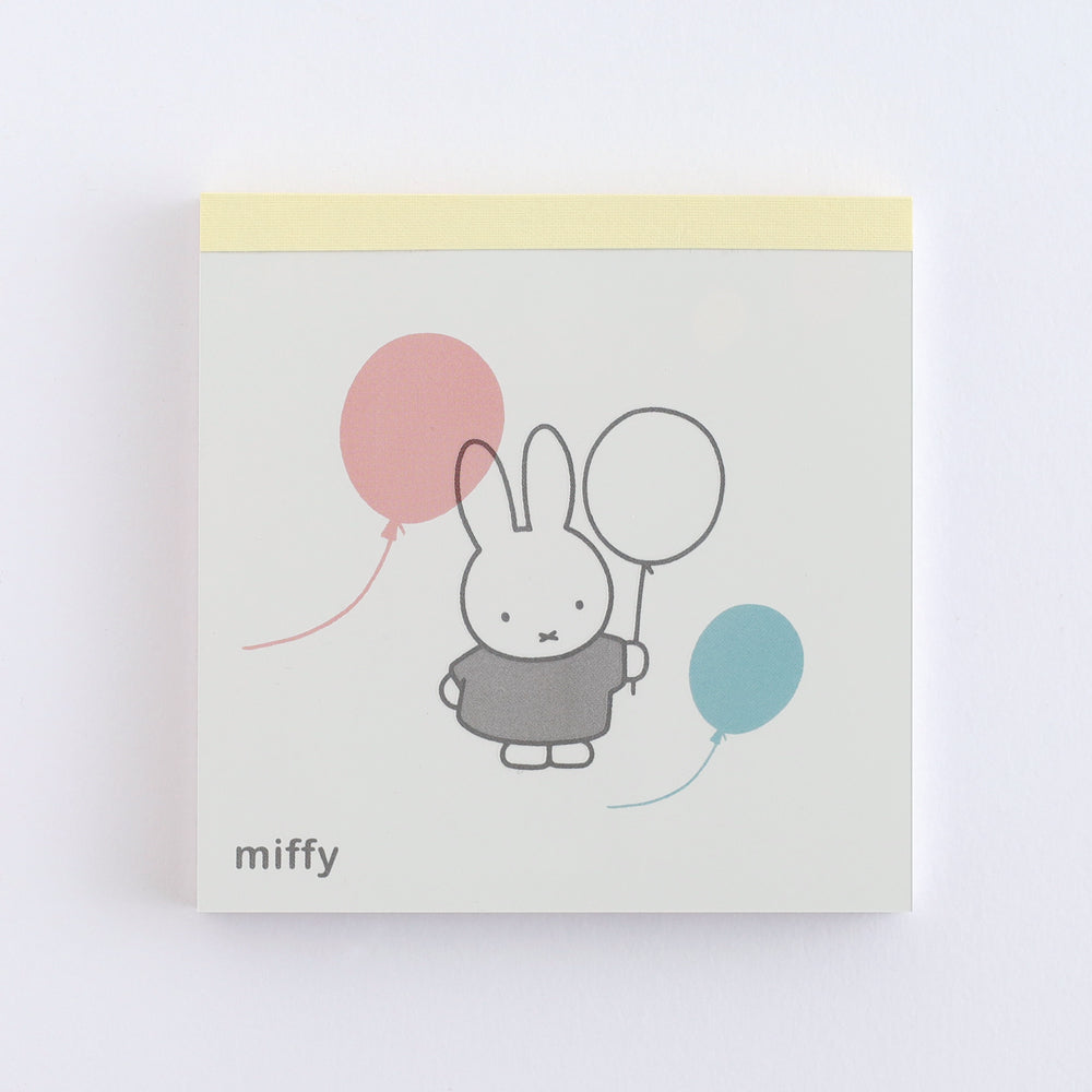 MIFFY x greenflash Memo Pad Square 10x10cm Color & Shape Balloon