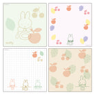 MIFFY x greenflash Memo Pad Square 10x10cm Color & Shape Fruits