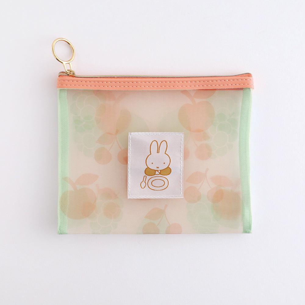 MIFFY x greenflash Mesh Cosmetic Pouch Fruits