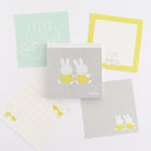 MIFFY x greenflash Memo Pad Square 10x10cm Bicolor Friend
