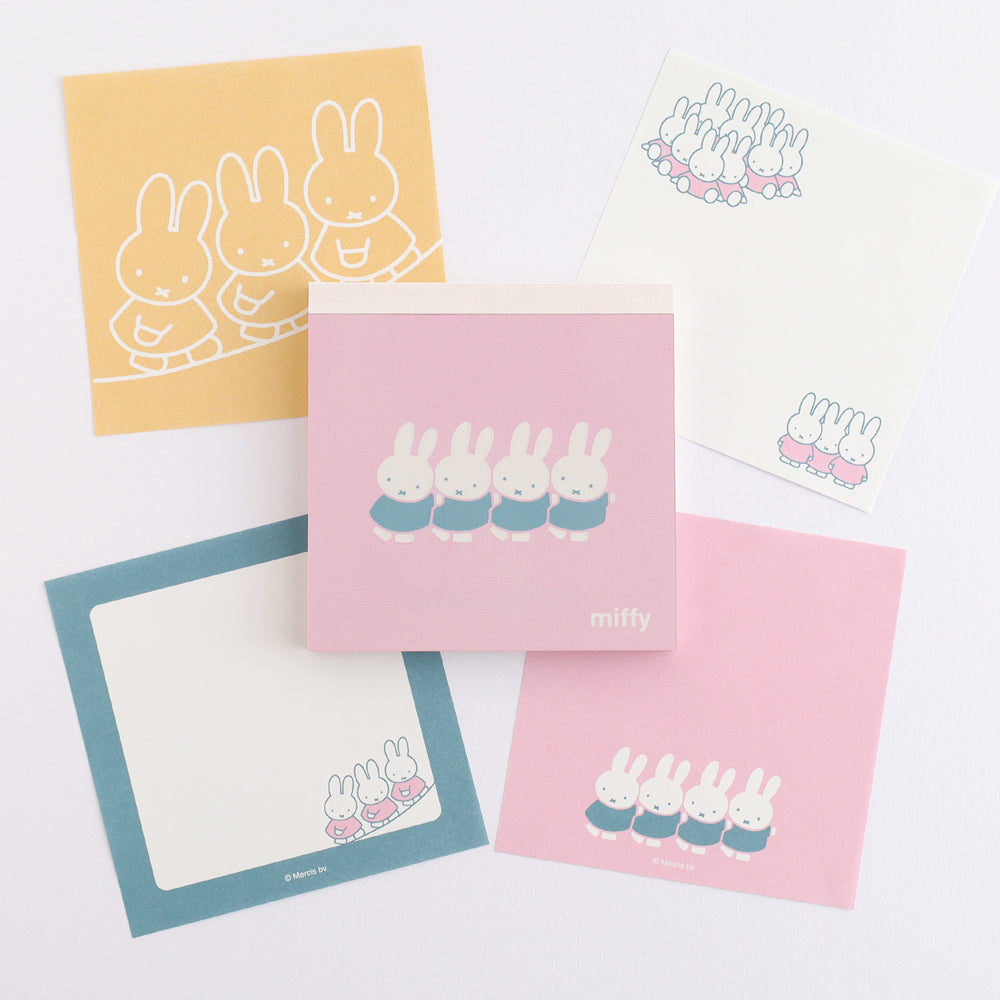 MIFFY x greenflash Memo Pad Square 10x10cm Bicolor Fun