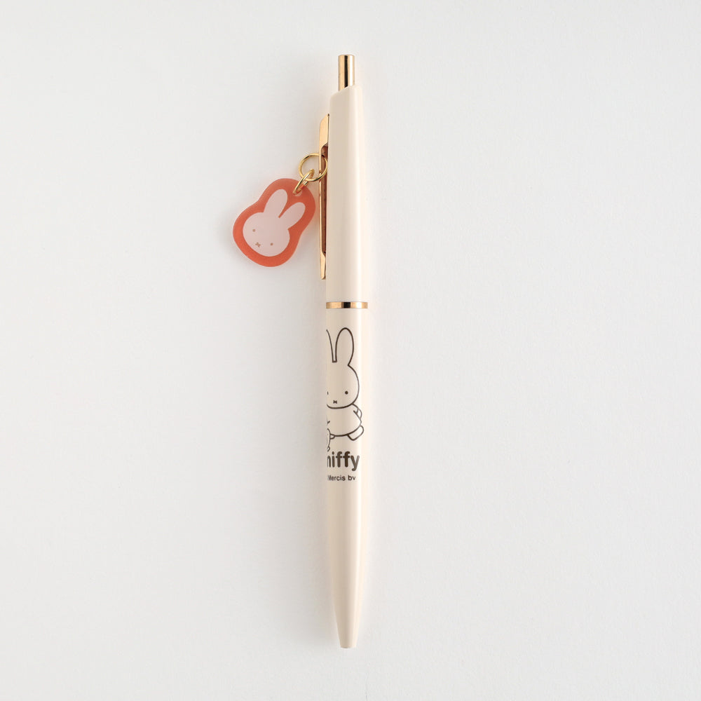 MIFFY x greenflash Ball Pen with Charm Beige