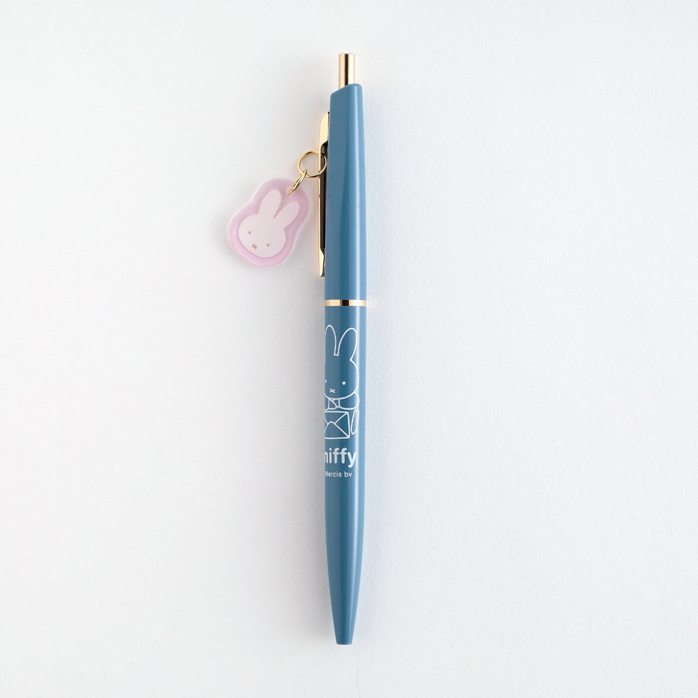 MIFFY x greenflash Ball Pen with Charm Blue