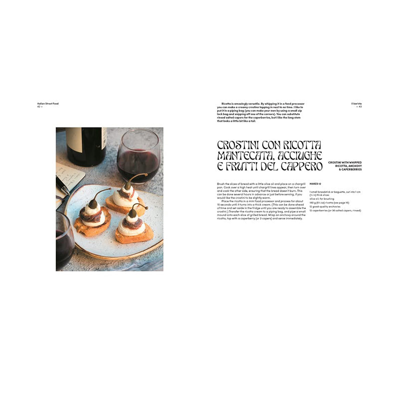 Italian Street Food: Recipes from Italy's Bars and Hidden Laneways by Paola Bacchia