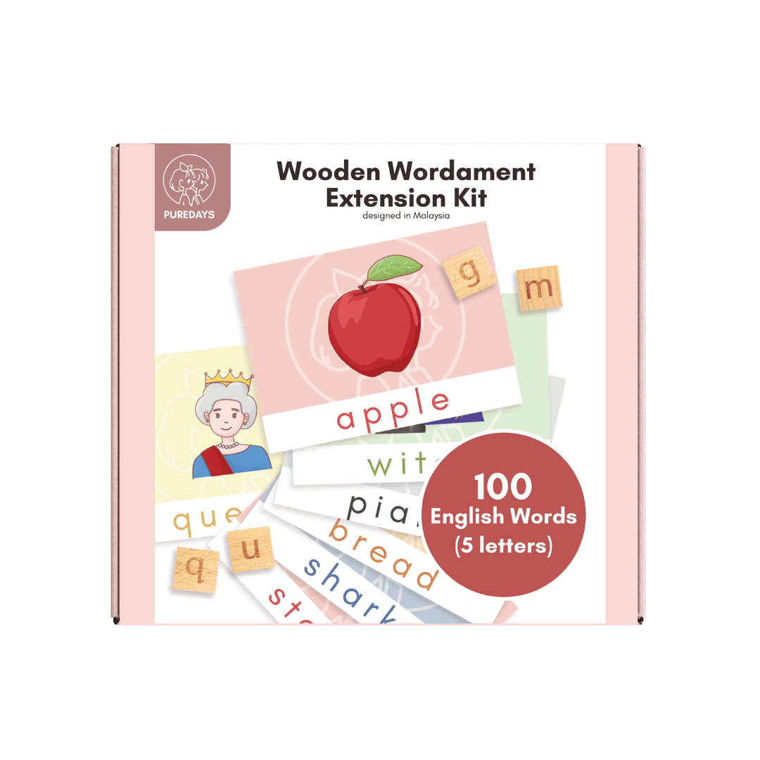 PURE DAYS Wooden Wordament English Extension Kit
