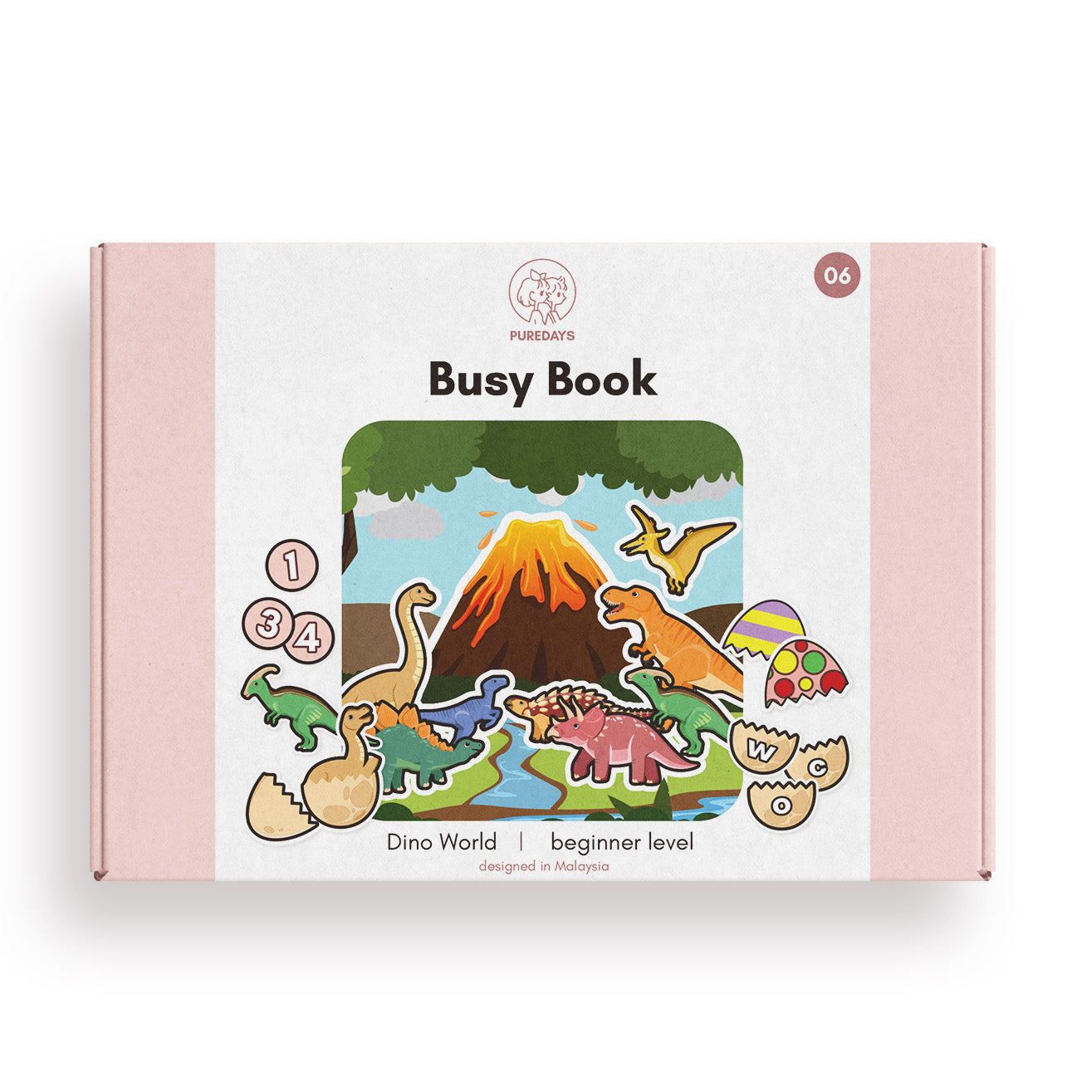 PURE DAYS Beginner Busy Book Book 6: Dino World