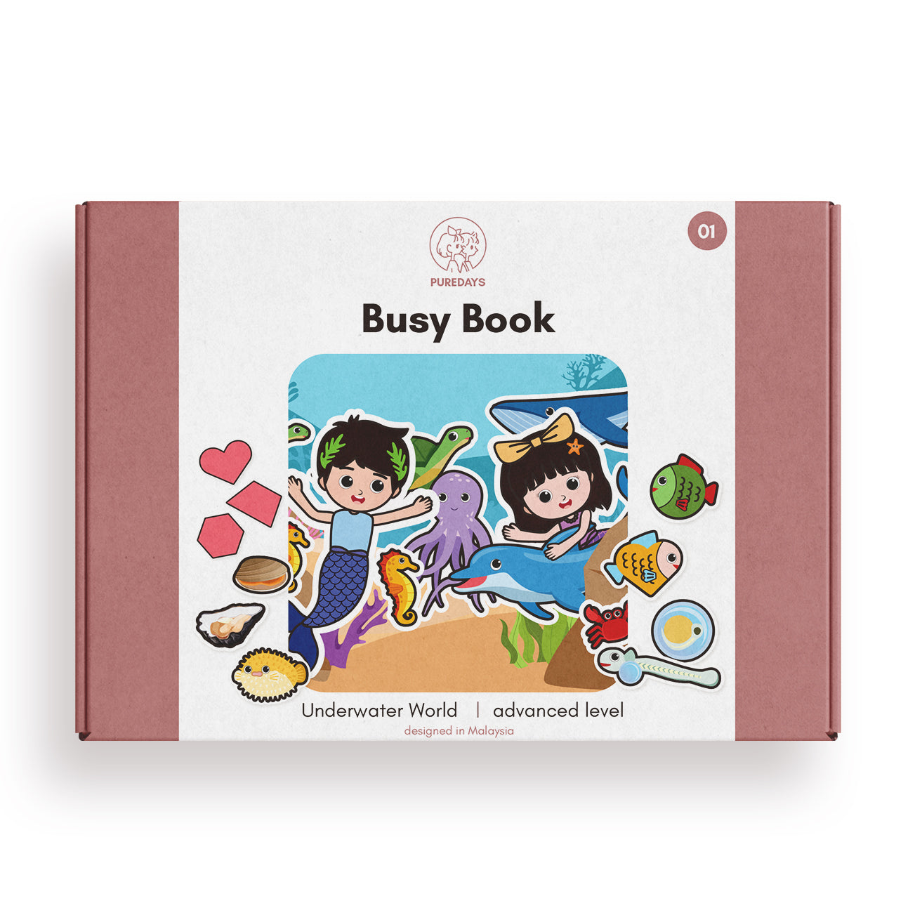 PURE DAYS Advanced Busy Book Book 1: Underwater World