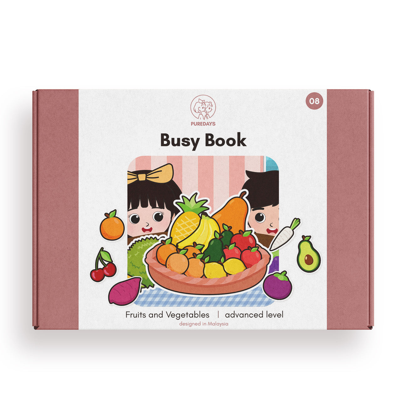 PURE DAYS Advanced Busy Book Book 8: Fruits & Vegetables