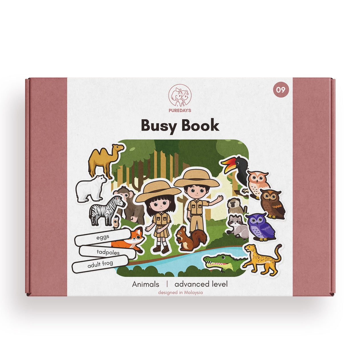 PURE DAYS Advanced Busy Book Book 9: Animals