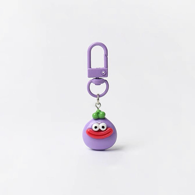 JIPPURI Keychain Ugly Doll Eggplant