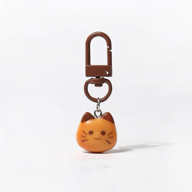 JIPPURI Keychain Kitten Bun Coffee Eared Toffee