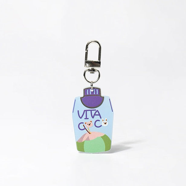 JIPPURI Keychain Bottled Drinks Coconut Water