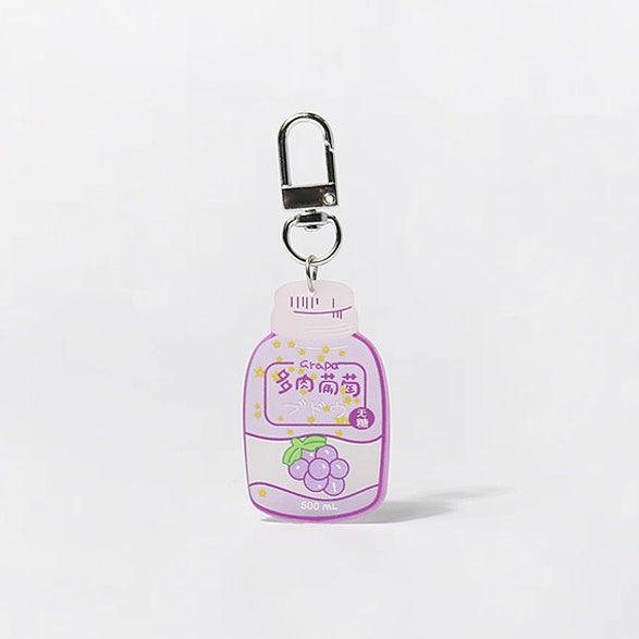 JIPPURI Keychain Bottled Drinks Grape Soda