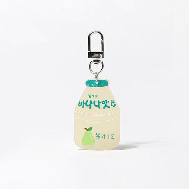 JIPPURI Keychain Bottled Drinks Pear Juice